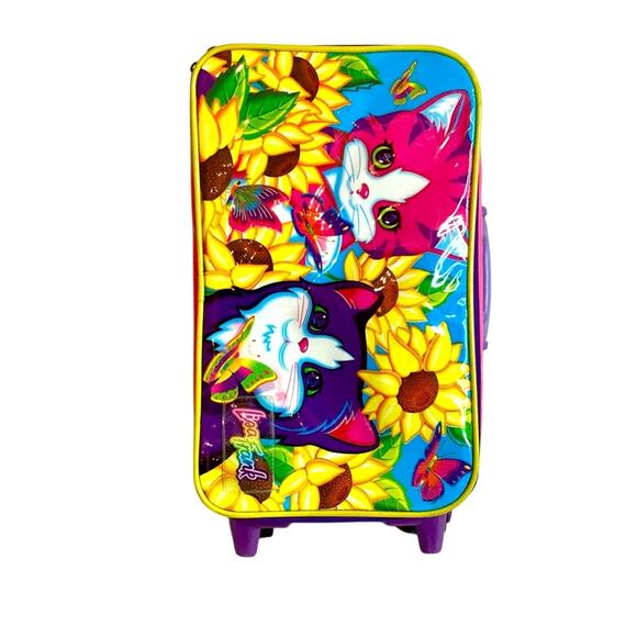 Lisa Frank Vintage Rolling Childs Suitcase